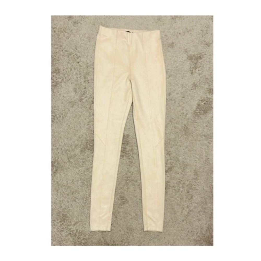 Forever 21 Faux Suede High-Waisted Ankle Pants